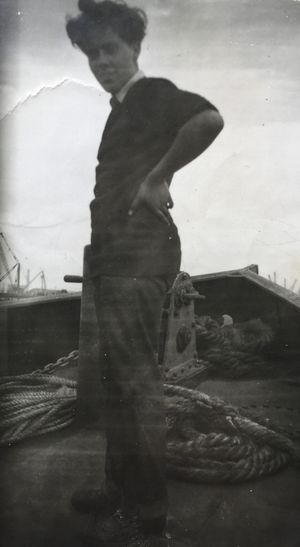 First job on steam tug Vista