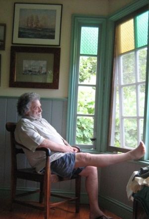 Danny at dining window